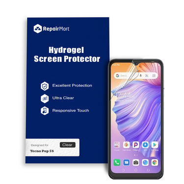 Tecno Pop 5S Compatible Premium Hydrogel Screen Protector With Full Coverage Ultra HD